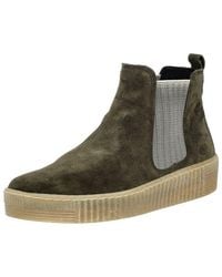 Gabor - Stiefelette Veloursleder/Textil Plateaustiefelette - Lyst