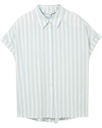 Tom Tailor - Langarmbluse striped short sleeve blouse - Lyst