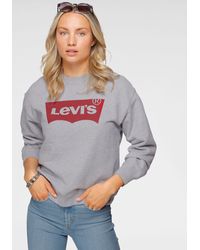 Levi's - Levi's® Sweatshirt Graphic Standard Crew mit Logo-Print in Batwing-Optik - Lyst