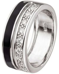 JOBO - Silberring Ring Mit Zirkonia, 925 Silber Rhodiniert - Lyst