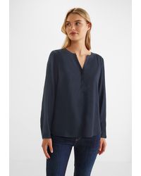 Street One - Shirtbluse Style Bamika mit Seitenschlitzen - Lyst