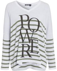 MARC AUREL - Strickpullover Strick white varied - Lyst