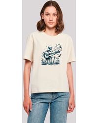 F4NT4STIC - Shirt Skelett spielt Gitarre, Musik, Liebe Premium Qualität - Lyst