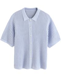 Next - Strandshirt Gestricktes Strandhemd (1-tlg) - Lyst