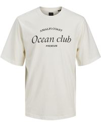 Jack & Jones - T-shirt jprblaocean club front print ss tee - Lyst