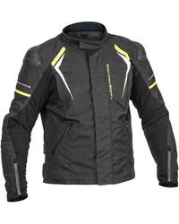 Lindstrands - Motorradjacke Textile Jacket Sandvik Black/Yellow - Lyst