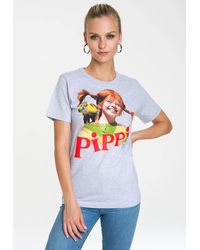Logoshirt - T-Shirt Pippi Langstrumpf mit lizenziertem Originaldesign - Lyst