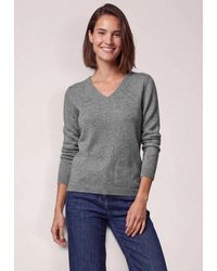 Cecil - Strickpullover Mit V-Ausschnitt - Lyst