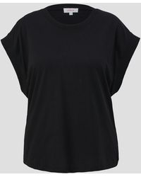 S.oliver - Shirttop T-Shirt aus reiner Baumwolle - Lyst