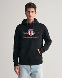 GANT - REG ARCHIVE SHIELD HOODIE mit modischer Logostickerei auf der Brust - Lyst