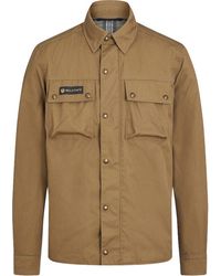 Belstaff - Motorradjacke Mansion Motorrad Hemd reißverschluss - Lyst
