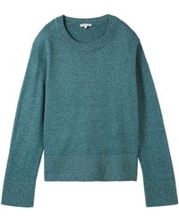 Tom Tailor - Strickpullover knit crew neck soft - Lyst