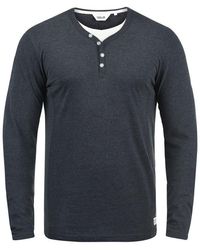 Solid - Langarmshirt Sddoriano Longsleeve Im Double-Layer Look - Lyst