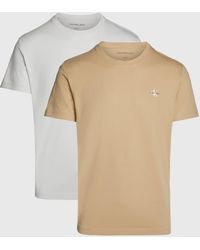 Calvin Klein - 2er-Pack T-Shirts mit Monogramm - Lyst