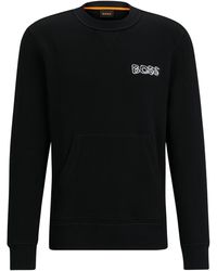 BOSS - Sweatshirt We_Doodle mit Kängurutasche - Lyst