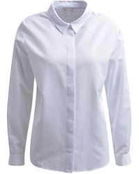 Milano Italy - Hemdbluse BLOUSE WITH COLLAR, PLACKET AND /1 - Lyst