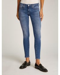 Tommy Hilfiger - Tommy Skinny-fit-Jeans SOPHIE LW SKN mit Logo-Badge, in Knöchellänge - Lyst