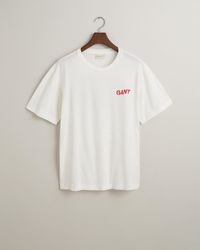 GANT - Washed Graphic T-Shirt - Lyst