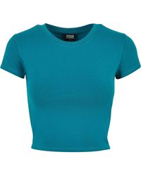 Urban Classics - T-Shirt Ladies Stretch Jersey Cropped - Lyst
