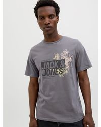 Jack & Jones - Print-Shirt JJJAXON TEE SS CREW NECK - Lyst