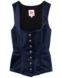 Spieth & Wensky - Trachtenbluse Samtmieder - Lyst