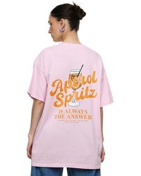 Worldclassca - Oversized T-Shirt Sommer Oberteil PRINT - APEROL SPRITZ - IS ALWAYS THE ANSWEAR - Lyst