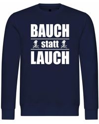 deinshirt - Rundhalspullover Pullover Bauch statt Lauch Mit Print Motiv, Grafik - Lyst