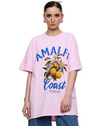 Worldclassca - Oversized Coast T-Shirt Sommer Oberteil Print - AMALFI C0AST ITALIA - Lyst