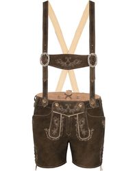 Spieth & Wensky - Shorts Lederhose Olga (1-tlg) - Lyst