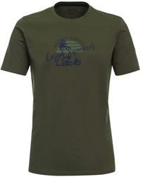 Redmond - Rundhalsshirt T-Shirt XXL oliv sommerlicher Print - Lyst
