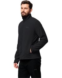 Jack Wolfskin - Fleecejacke TAUNUS FZ M leichter, dehnbarer, atmungsaktiver Midlayer - Lyst
