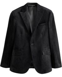Next - Self Slim Fit Sakko aus Samt mit Revers (1-tlg) - Lyst