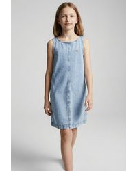 Calvin Klein - Jeanskleid DENIM SLEEVELESS DRESS Regular fit für Kinder mit Rundhalsausschnitt - Lyst