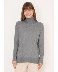 Cecil - Rollkragenpullover Im Angenehmen Materialmix - Lyst