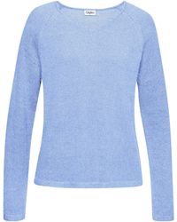 Buffalo - V-Ausschnitt-Pullover mit modischer Melange-Optik, weicher Strickpullover, elastisch - Lyst