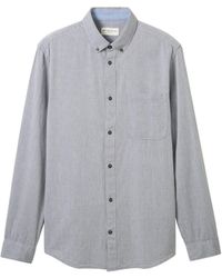 Tom Tailor - Kurzarmshirt fitted structured shirt - Lyst