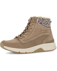 Gabor - Schnürboots Keilabsatz, High-Top-Sneaker Mit Warmem Kragen - Lyst