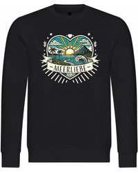 deinshirt - Rundhalspullover Pullover Ich Liebe das Meer Mit Print Motiv, Grafik - Lyst