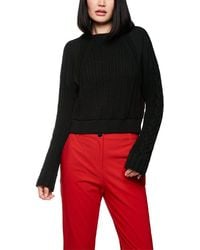 Marc Cain - Strickpullover Ski Is The Limit Premium Damenmode Aus Reiner Wolle Mit Modischer Struktur, Gerader Schnitt - Lyst