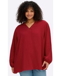 Sheego - Klassische Bluse Tunika Langarm - Lyst