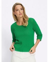 heine - Strickpullover Pullover 3/4-Arm Ajourstrick - Lyst