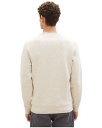 Tom Tailor - Sweatshirt beige (1-tlg) - Lyst
