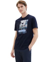 Tom Tailor - Print-Shirt aus atmungsaktiver weicher Baumwolle - Lyst