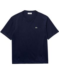 Lacoste - T-Shirt (1-tlg) mit -Logo auf der Brust - Lyst