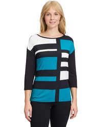 Betty Barclay - 3/4-Arm-Shirt Blusenshirt mit U-Boot-Ausschnitt (1-tlg) Druck - Lyst