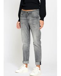 Gang - Relax--Jeans 94Amelie Relaxed Fit mit Used-Effekten - Lyst