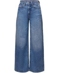 Esprit - Regular-fit- Retro-Jeans mit hohem Bund und weitem Bein - Lyst
