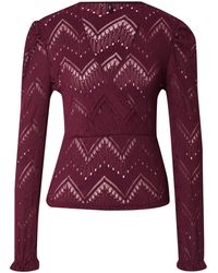 ONLY - Langarmbluse JO (1-tlg) Lochmuster - Lyst