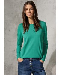 Cecil - Strickpullover mit Rundhalsausschnitt - Lyst