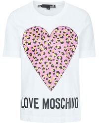 Love Moschino - T-Shirt Top - Lyst